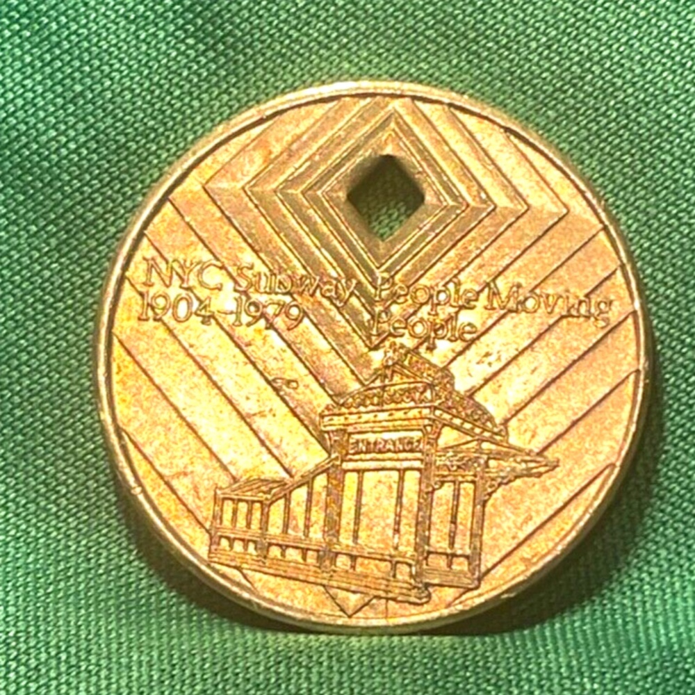 1979 Vintage New York City Subway Token 75th Anniversary Diamond Jubilee Coin